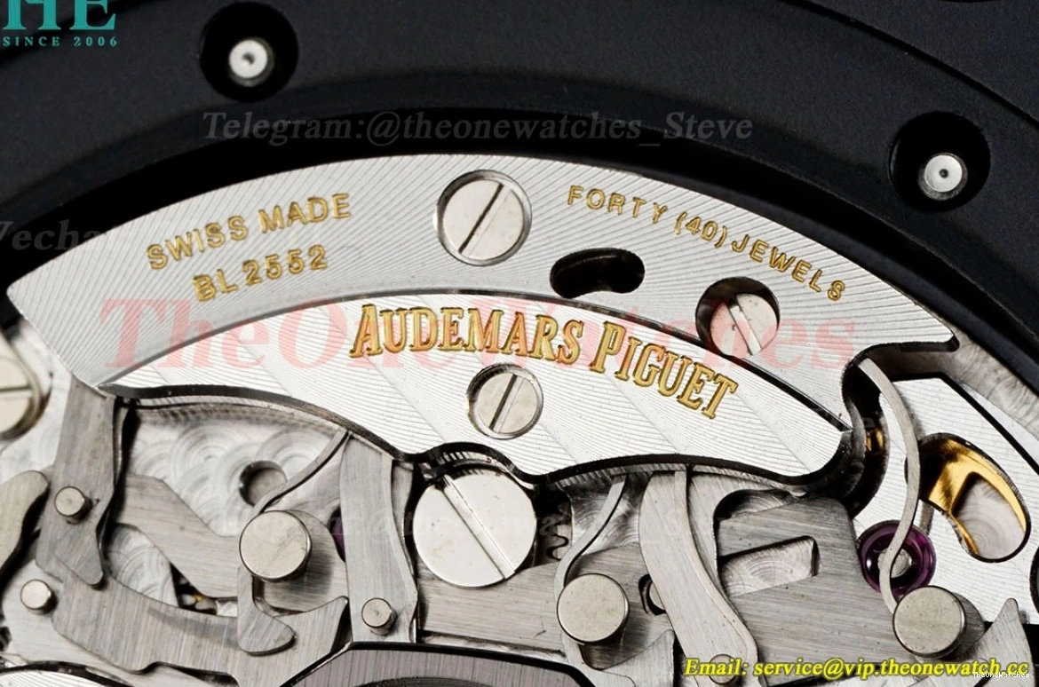 Oak Ceramic Black Clone 26240CE Super APS 41mm Cer SH4401 Chrono Royal Dial 0515